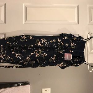 Blue floral print Missguided Dress